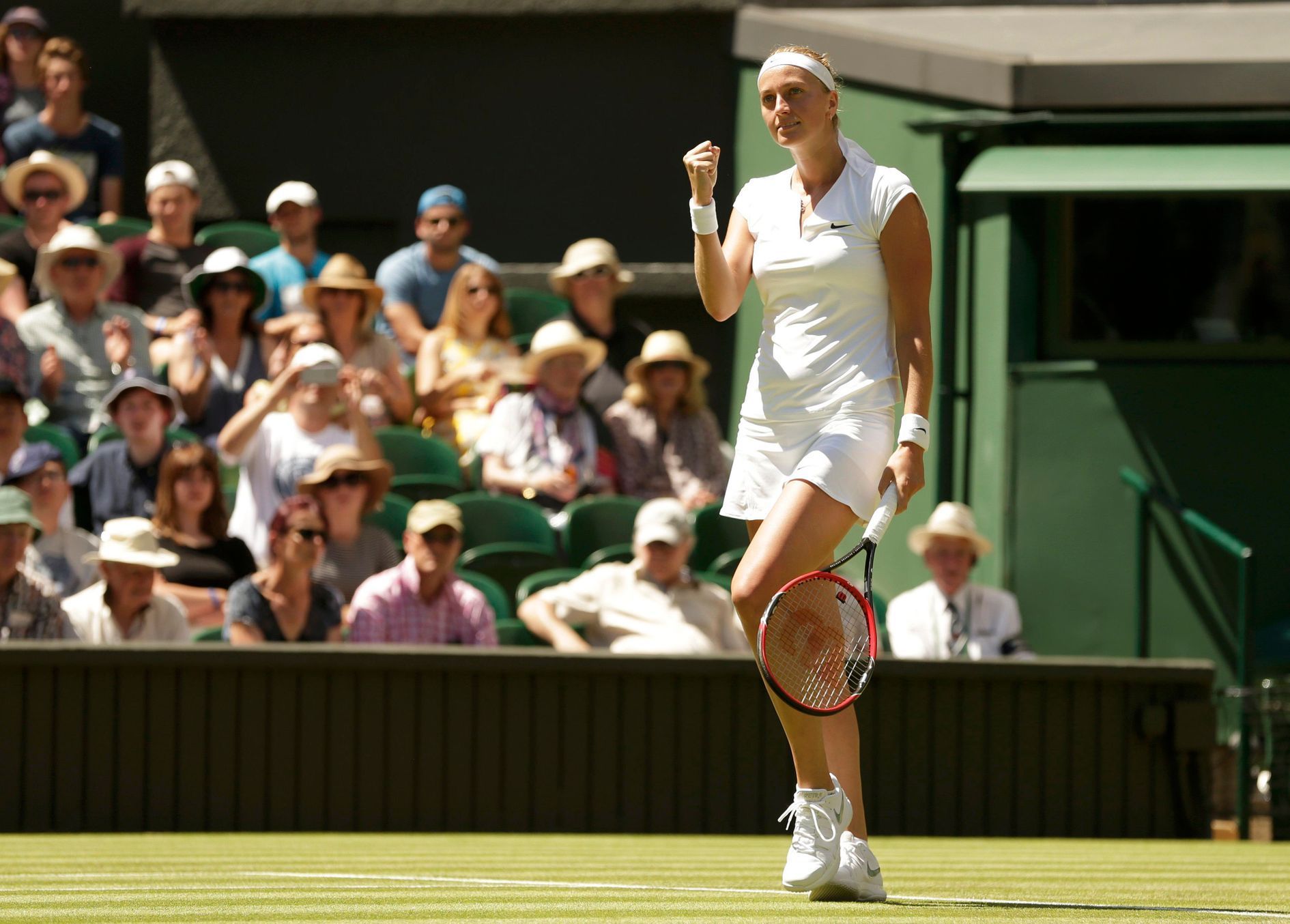Petra Kvitová v prvním kole Wimbledonu 2015