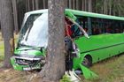 U Žďáru nad Sázavou narazil autobus do stromu, záchranáři ošetřili patnáct lidí