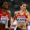MS 2015, 400 m př.: Cassandra Tateová a Zuzana Hejnová