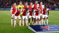Tým Slavie před zápasem Ligy mistrů Slavia - Arsenal