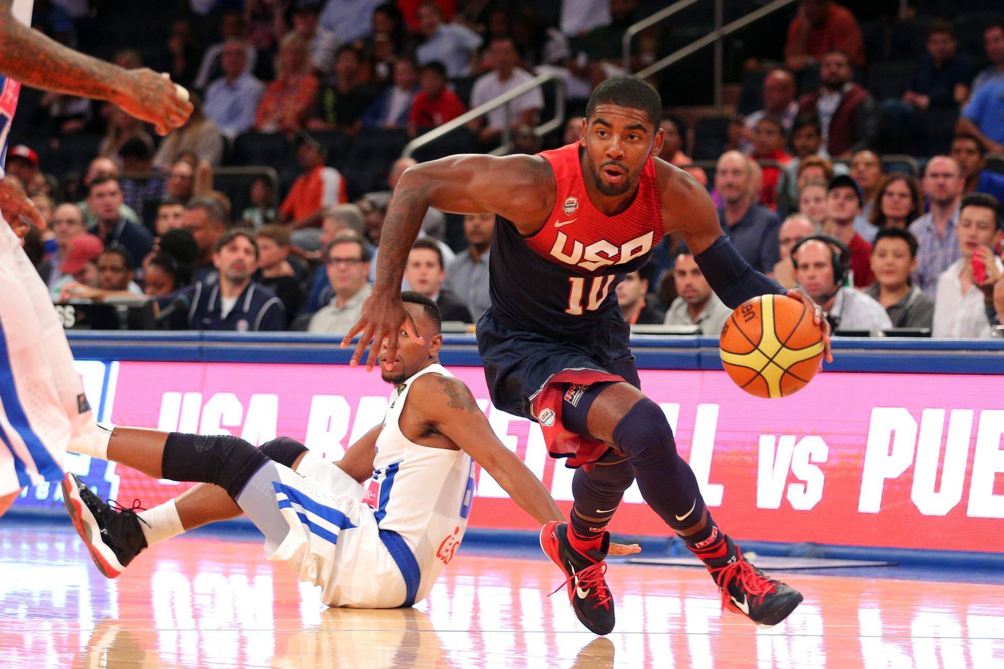 Basketball: Puerto Rico vs USA (Kyle Irving)