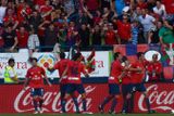 Právě zde máte možnost vidět oslavu gólu, který v 17. minutě vstřelil Joseb Llorente.
