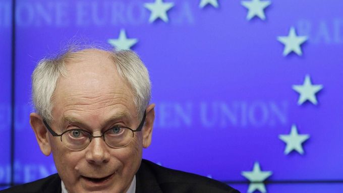 Předseda Evropské rady EU Herman Van Rompuy.
