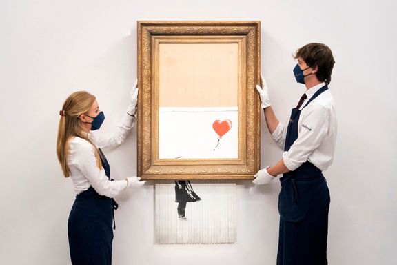 Banksyho dílo Láska je v koši.