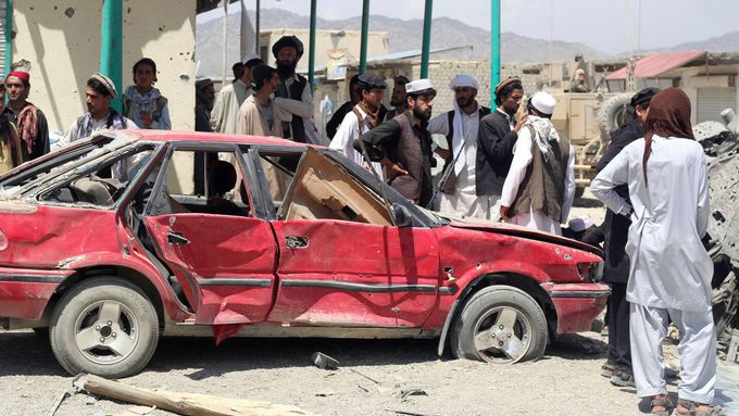 Výbuch na tržišti v Afghánistánu.