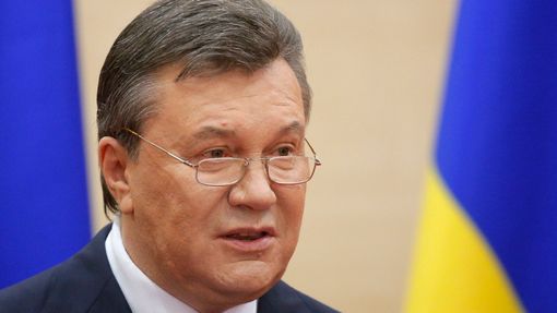 Sesazený ukrajinský prezident Viktor Janukovyč v ruském Rostově na Donu. (11. března 2014)