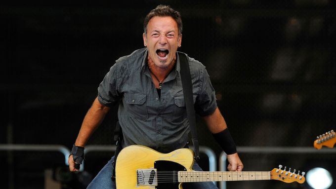 Bruce Springsteen roku 2009 při koncertu v Mnichově.