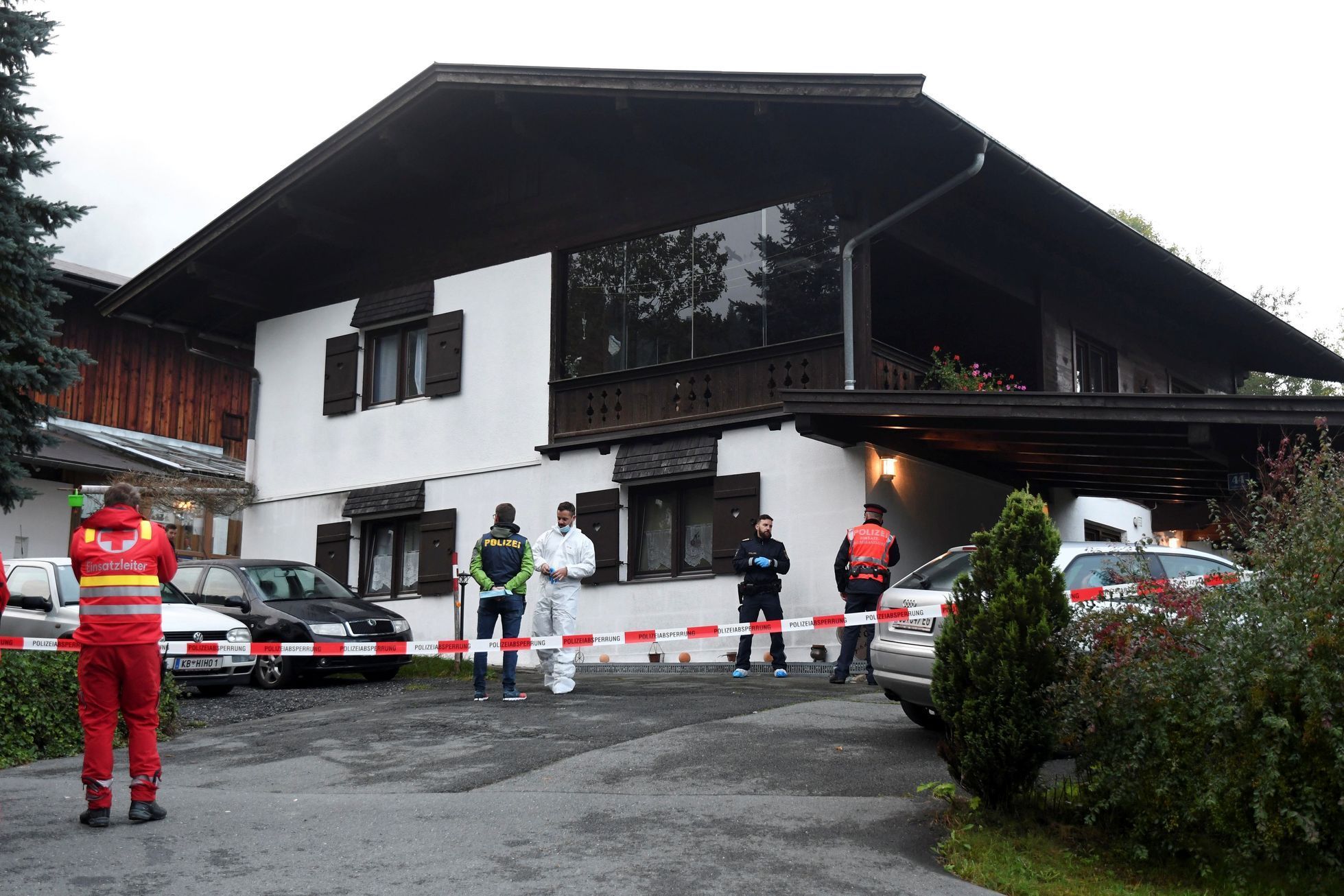 Dům v Kitzbühelu, kde došlo k vraždě pěti lidí