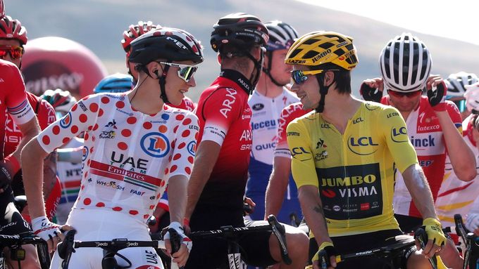 109. Tour de France by se mohla proměnit v hon na Slovince, Tadeje Pogačara (vlevo) a Primože Rogliče.
