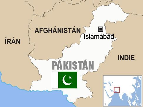 Pákistán - mapa
