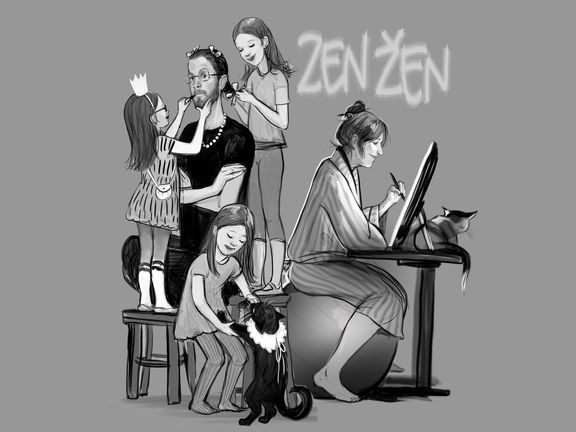 Autoři komiksu Zen žen