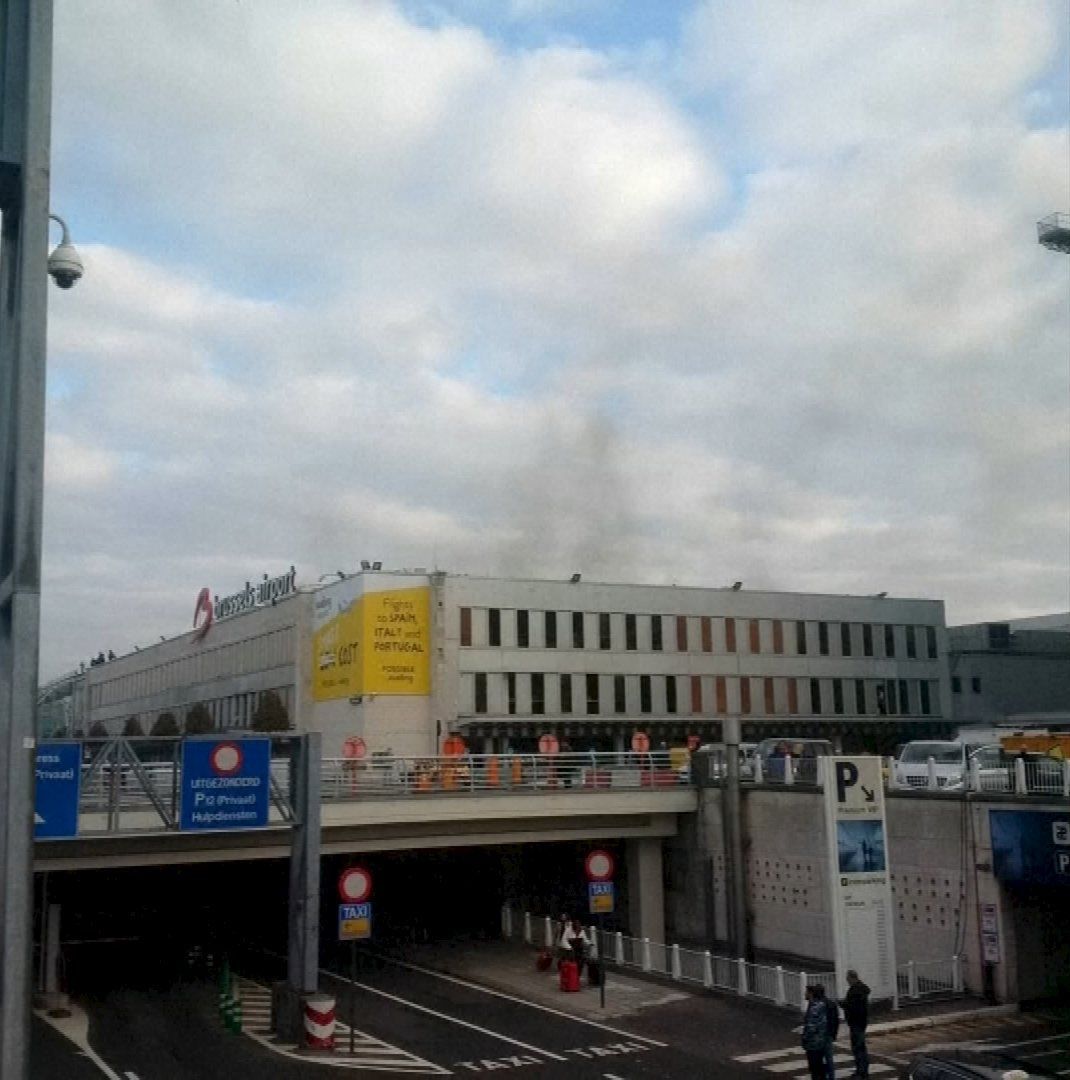 Brusel letiště - výbuch