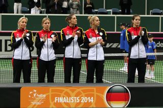 Finále Fed Cupu: Německý tým: Rittnerová, Kerberová, Petkovicová, Lisická, Görgesová