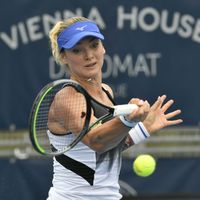 Tereza Martincová Tereza Martincová v semifinále turnaje v Praze 2021