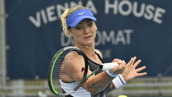 Tereza Martincová v semifinále pražského turnaje.