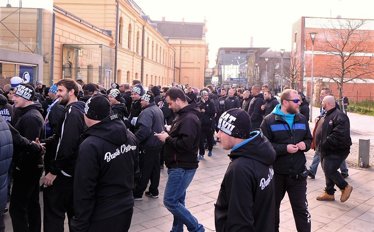 Fanoušci Baníku na cestě do Opavy, Opava – Baník, 15. kolo, 2018
