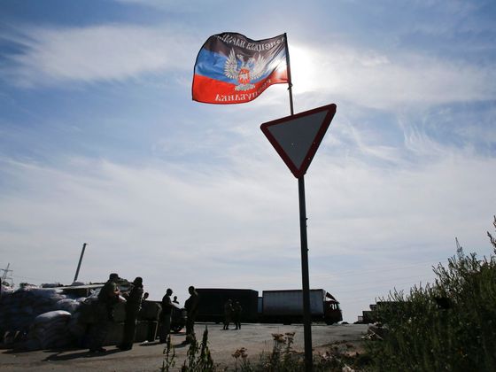 Separatistické republiky na východní Ukrajině Ukrajina - Doněck - separatisté