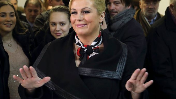 Chorvatská prezidentka Kolinda Grabarová Kitarovičová.