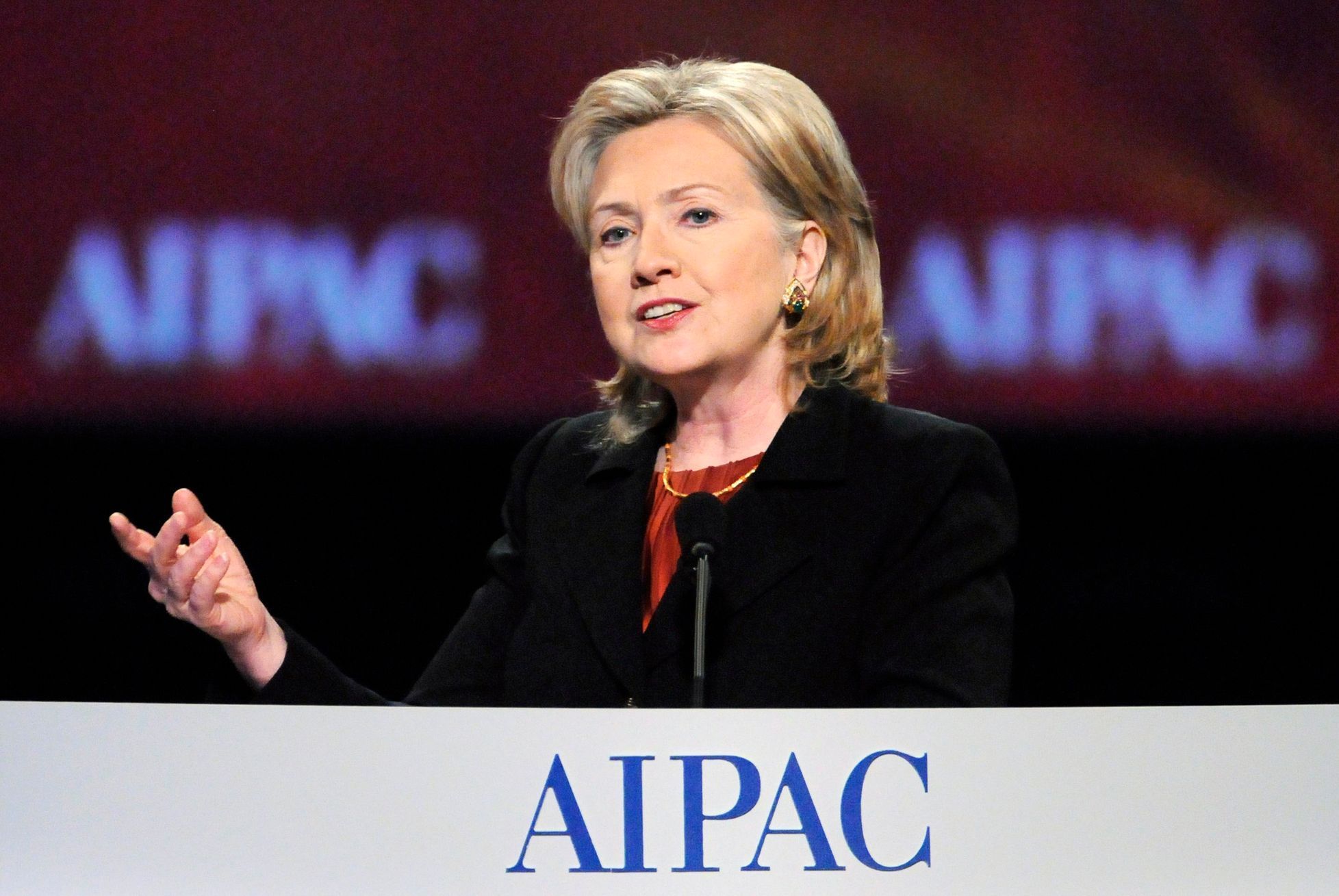 Hillary Clintonová před AIPAC