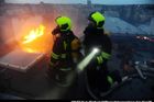 požár přípotoční hasiči ilustrace ilustrační