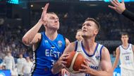 Martin Peterka v zápase ME v basketbalu 2025 proti Estonsku