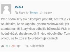 Komentář Petra J. kvůli kterému mu byl zakázán přístup do diskuze na Zdopravy.cz