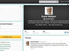 Falešný profil primáře Karla Nešpora na Twitteru.