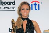 "Mám opravdu ty nejlepší fanoušky na světě," řekla popová a country zpěvačka Carrie Underwood, když přebírala cenu v kategorii Milestone.