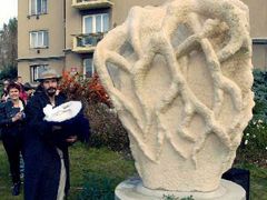 Na 400 lidí se v říjnu 2005 v Chomutově zúčastnilo vzpomínky na téměř stoletou lípu, kterou před dvěma lety porazil neznámý vandal před supermarketem Lidl