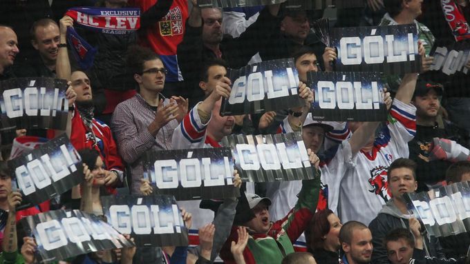 Prohlédněte si fotografie z rozhodujícího semifinále KHL, v němž si hokejisté Lva Praha proti Jaroslavli vybojovali účast ve finále Gagarinova poháru.