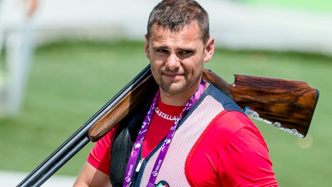 Sportovní střelec David Kostelecký - trap.