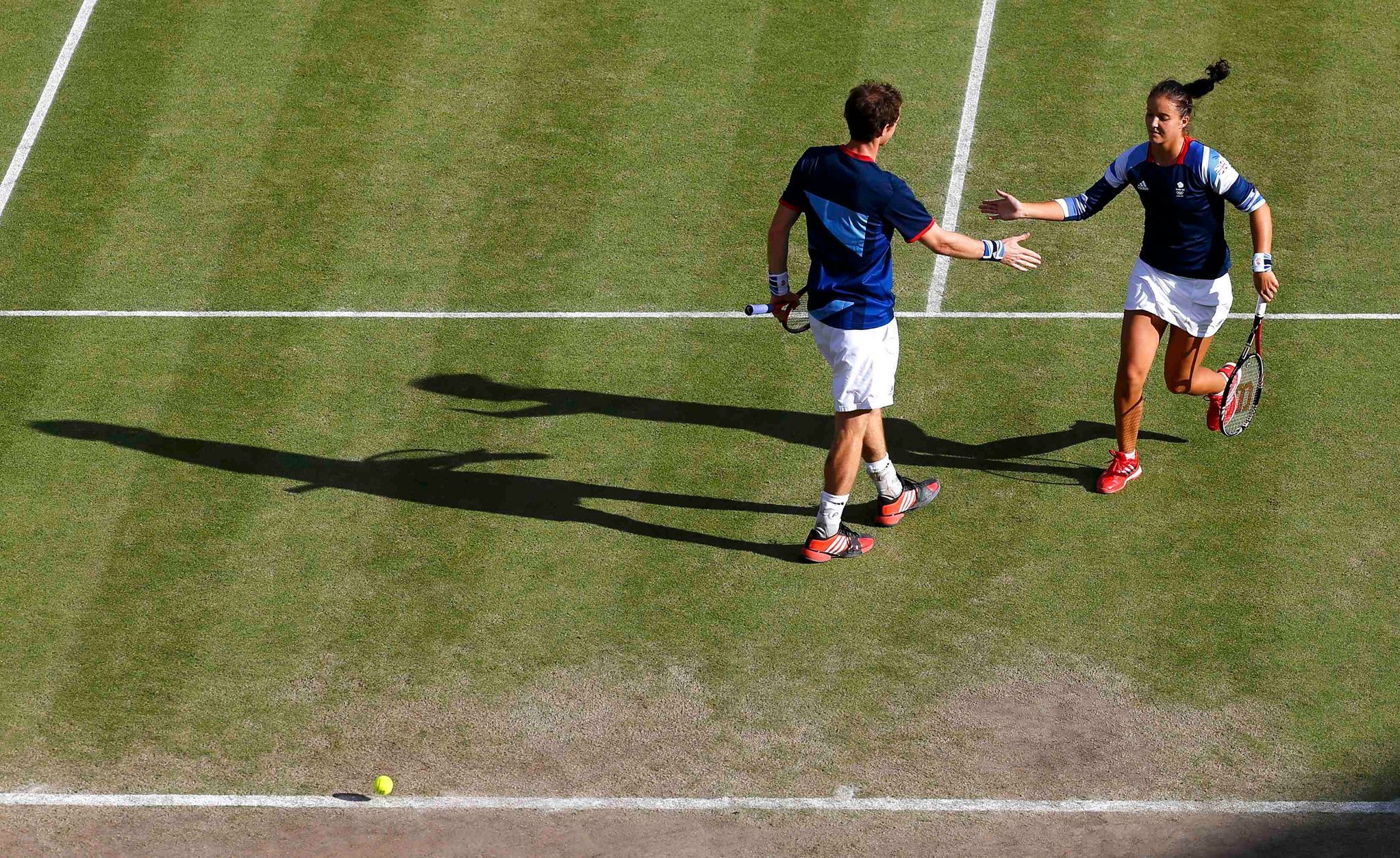 Andy Murray a Laura Robsonová, olympijské hry v Londýně 2012