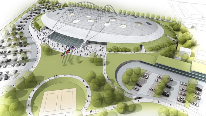 Takto by měl vypadat rychlobruslařský stadion ve Velkém Oseku