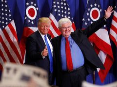 Donald Trump a Newt Gingrich