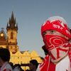 Slavia - pochod fanoušků