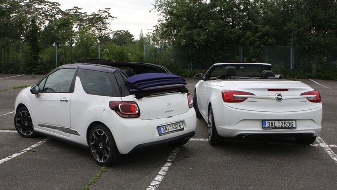 Srovnání stylových kabrioletů Opel Cascada a Citroën DS3