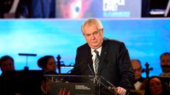 Miloš Zeman při projevu na fóru Let my People Live