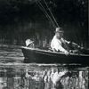 Gustav Adolf švédský král na rybách člun 1965