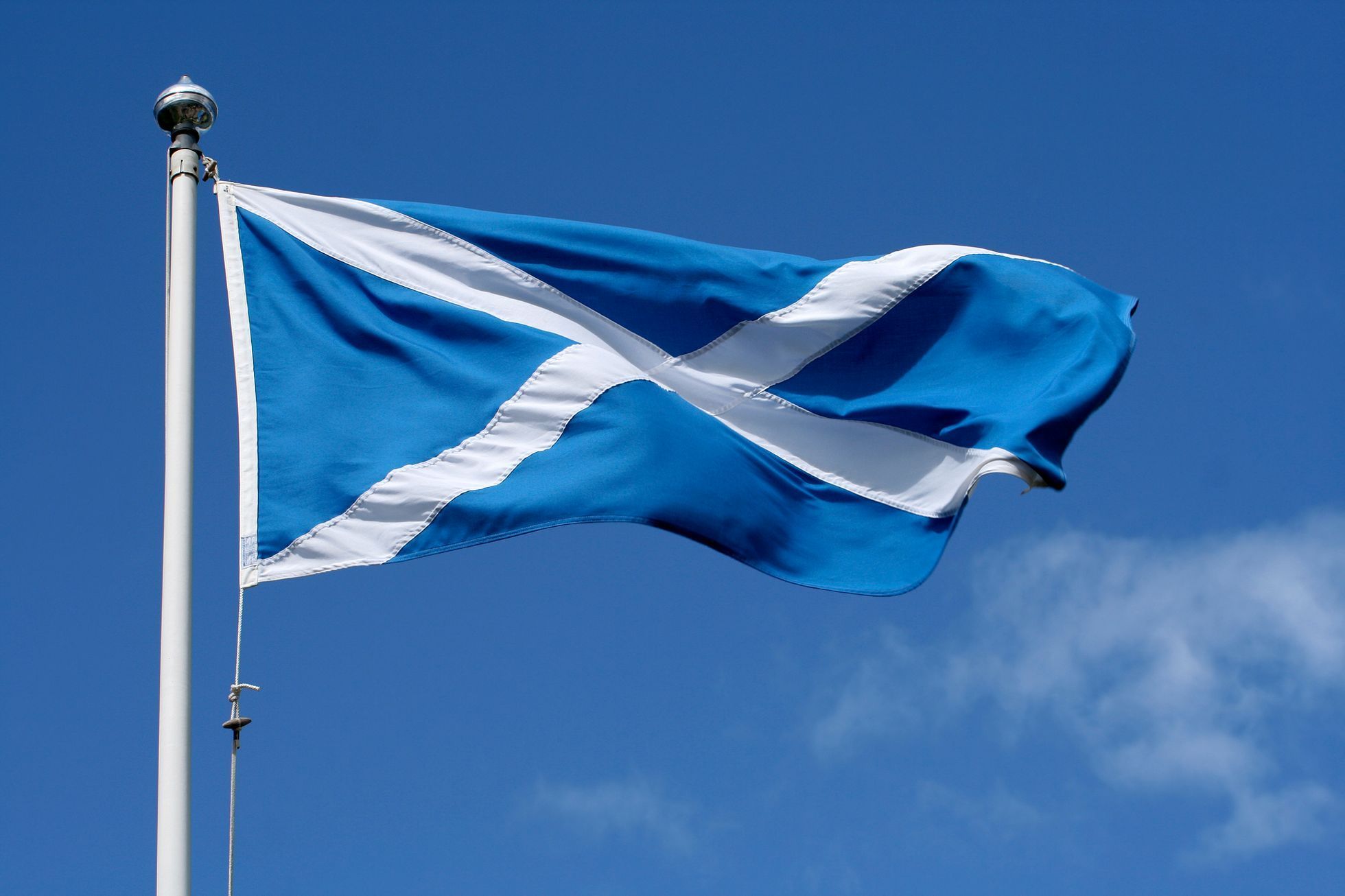 Skotsko, vlajka, ilustrační foto