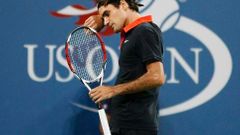 Smutný Roger Federer