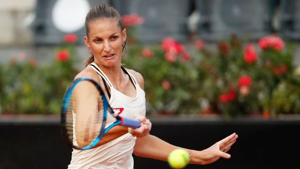 Karolína Plíšková v semifinále tenisového turnaje v Římě 2020