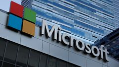 Microsoft, logo - ilustrační foto