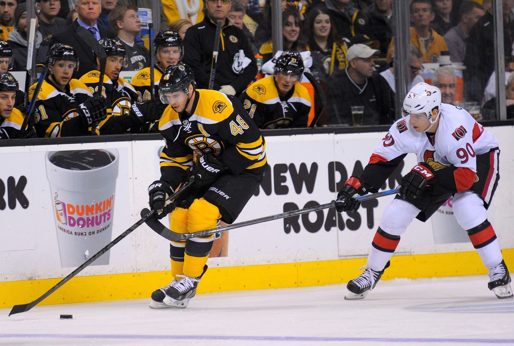 NHL: Ottawa Senators vs Boston Bruins (Krejčí, Chiasson)