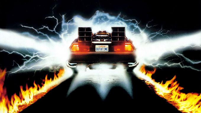 Auto DeLorean ve filmu Návrat do budoucnosti.