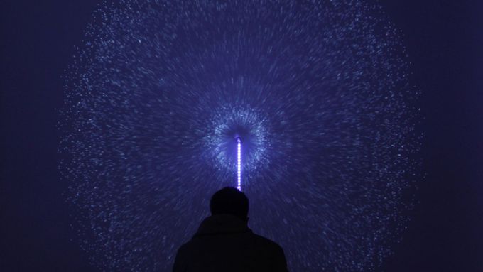 Jedna z interaktivních instalací festivalu světla Signal.