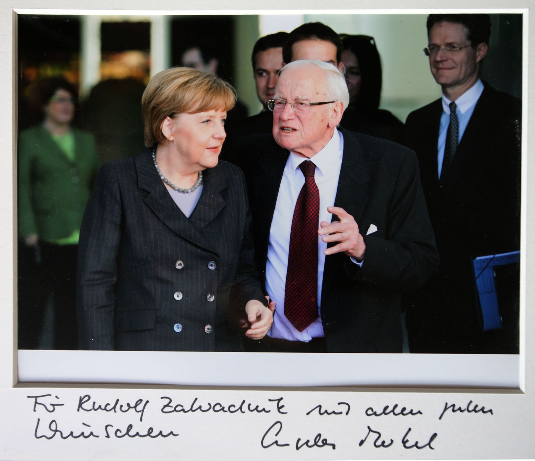 Rudolf Zahradník s Angelou Merkel