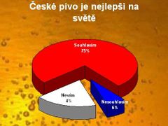 Co si Češi myslí o pivu - výsledky studie Centra pro výzkum veřejného mínění.