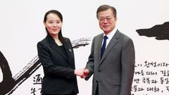 Sestra Kim Čong-una s jihokorejským prezidentem