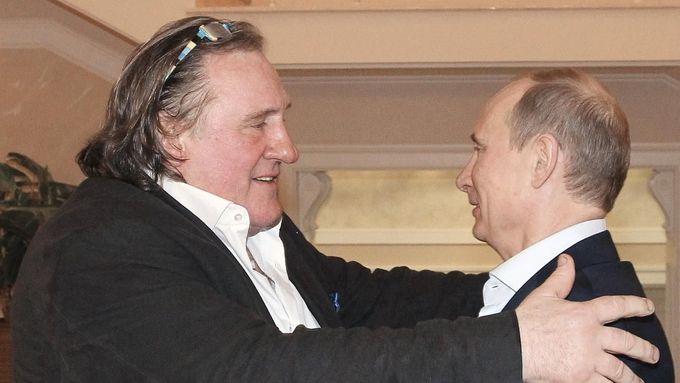 Gérard Depardieu s Vladimirem Putinem.
