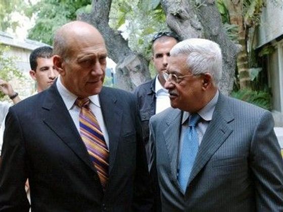 Infobox Abbás a Olmert